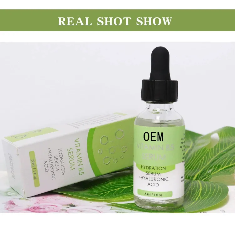 Suero Facial Hidratante Reparador Calmante de Vitamina B5 Anti Sequedad Recuperación de Barrera