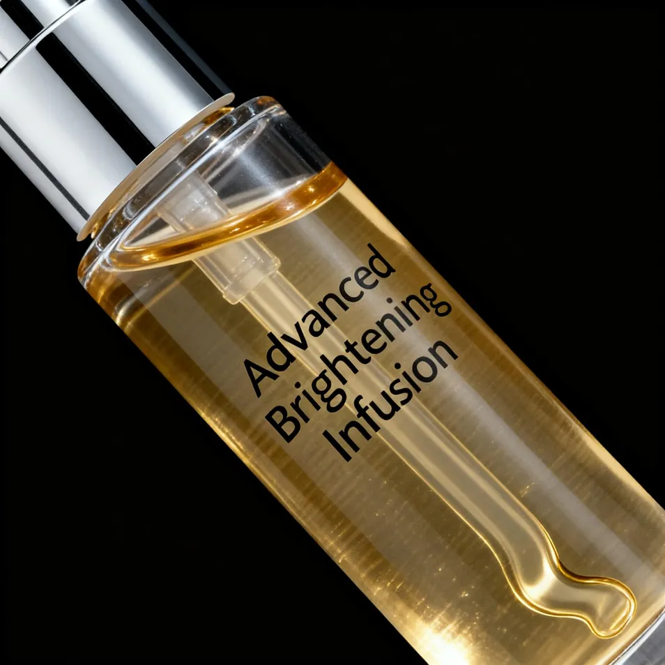 Suero facial de lujo iluminador y reafirmante con glicoproteína y arginina para la eliminación de manchas oscuras y mejora de la elasticidad en la piel facial