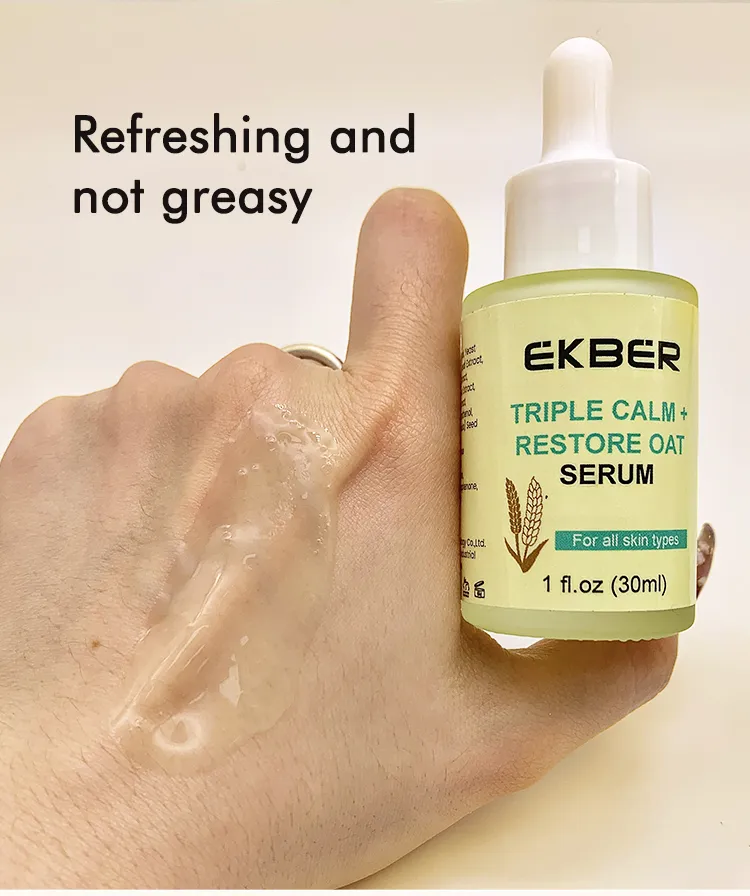 Suero Hidratante de Avena para el Rostro para Suavizar y Fortalecer la Piel Suero Facial Orgánico Coreano para Piel Sensible