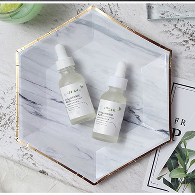 Precio de fábrica suero facial OEM hidratante iluminador ácido hialurónico blanqueador