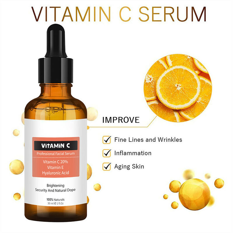 Nuevo Suero Blanqueador de Ácido Hialurónico, Retinol y Vitamina C