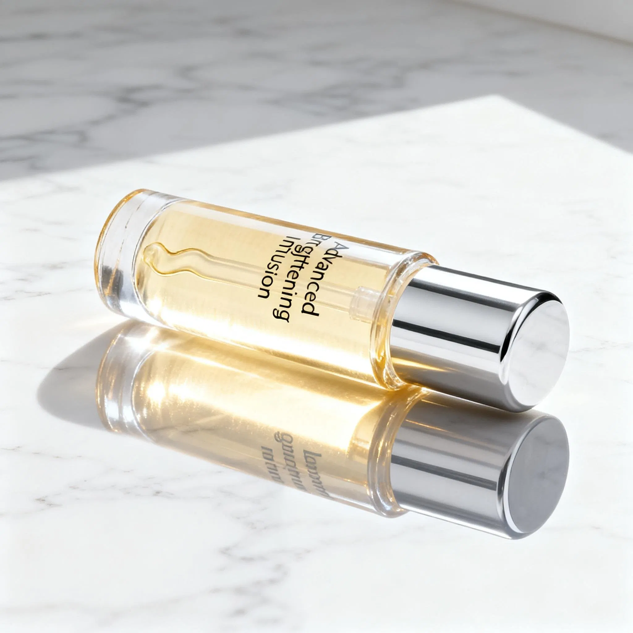Suero facial de lujo iluminador y reafirmante con glicoproteína y arginina para la eliminación de manchas oscuras y mejora de la elasticidad en la piel facial