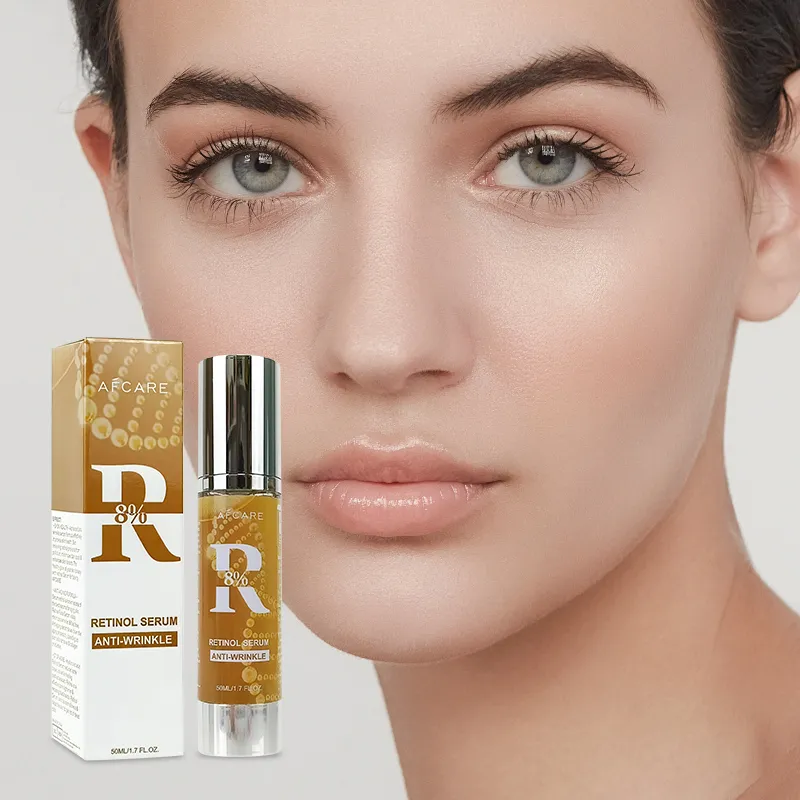 Suero facial hidratante profesional libre de parabenos, antiarrugas y con retinol y ácido hialurónico