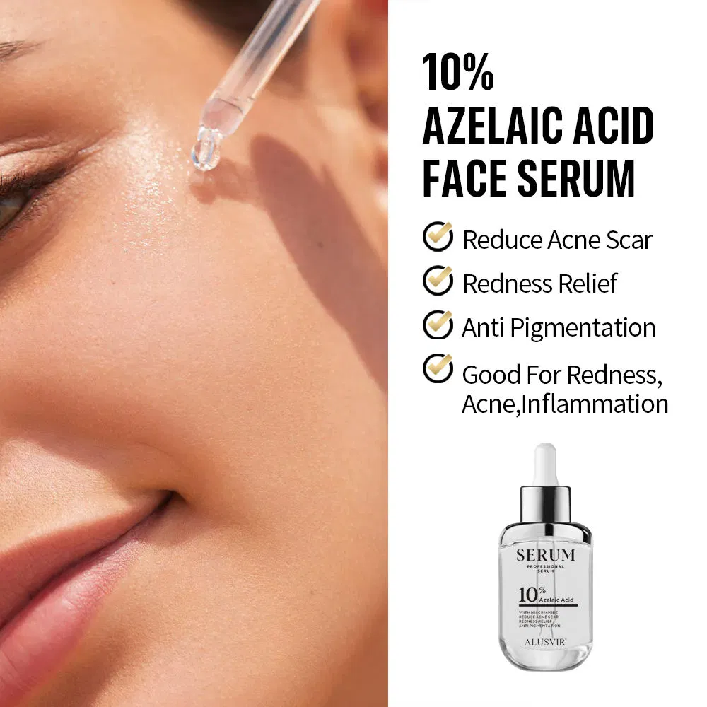 Suero facial orgánico iluminador antiacné con ácido azelaico