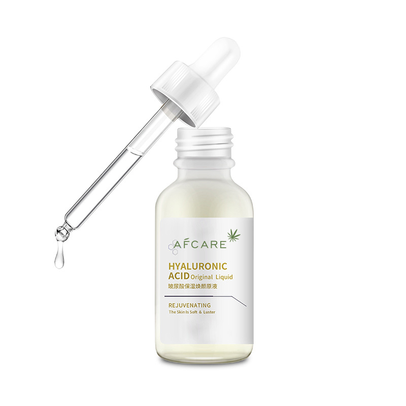 Precio de fábrica suero facial OEM hidratante iluminador ácido hialurónico blanqueador