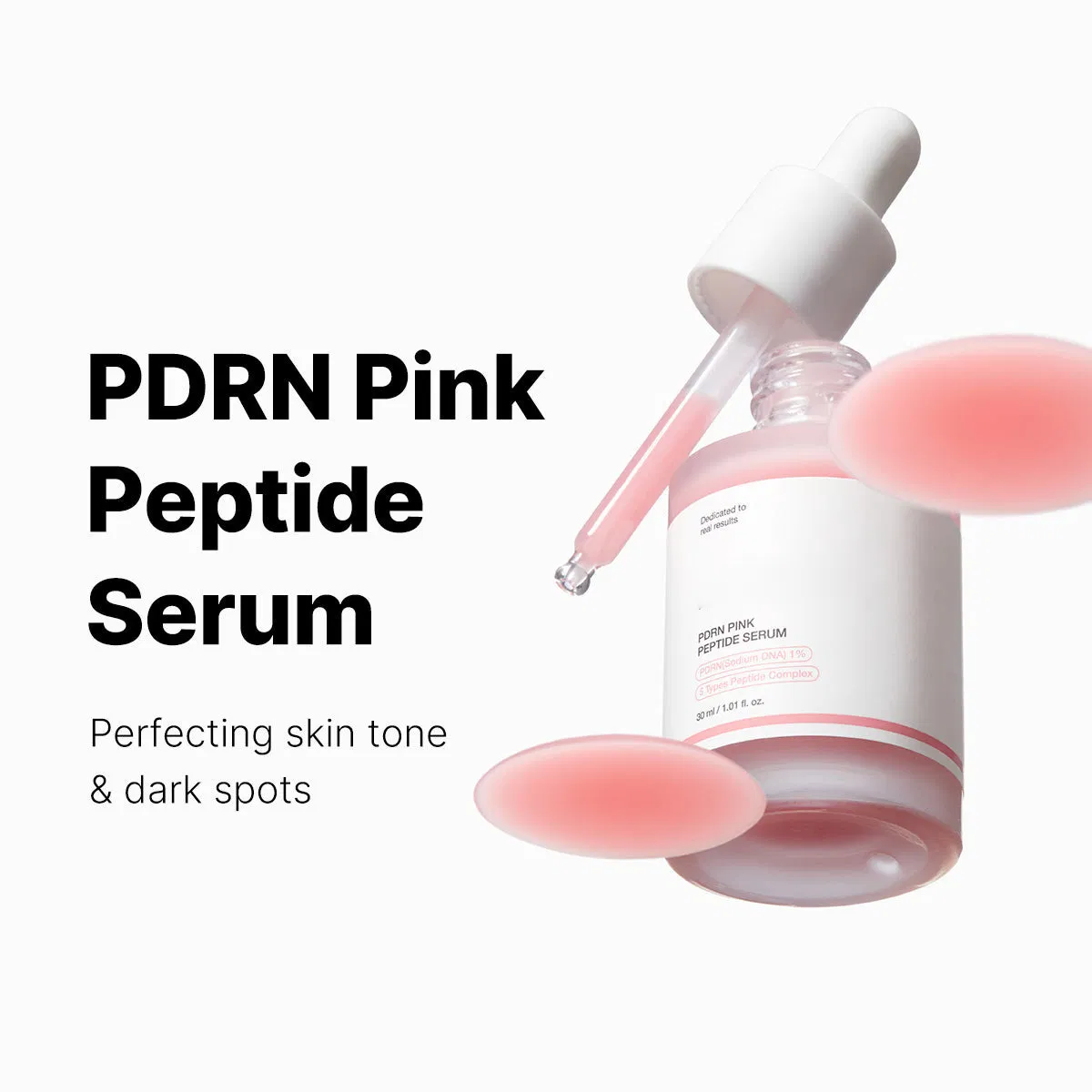 Suero de Péptido Rosa Pdrn Vegano Cuidado de la Piel Coreano Corrección de Manchas Oscuras Suero Facial