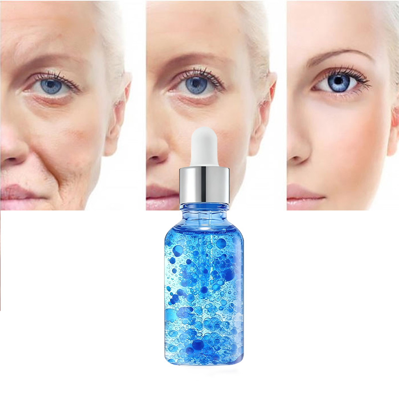 Reduce el enrojecimiento, líneas finas, suero facial de péptidos de cobre azul para piel sensible