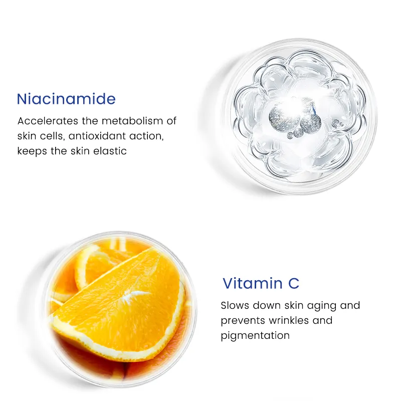 Suero Facial Antienvejecimiento Orgánico Retinol Astaxantina Niacinamida Vitamina C Ácido Hialurónico Cara 5 en 1 Suero