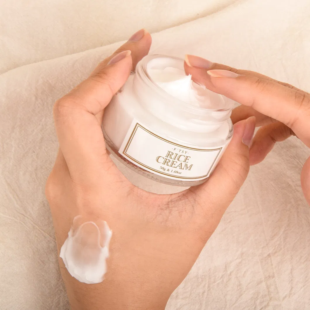Conjunto de Cuidado de la Piel de Arroz Natural Personalizado Crema Aclaradora Facial Tónico Facial Suero Facial Antienvejecimiento Conjunto de Cuidado Personal de la Piel
