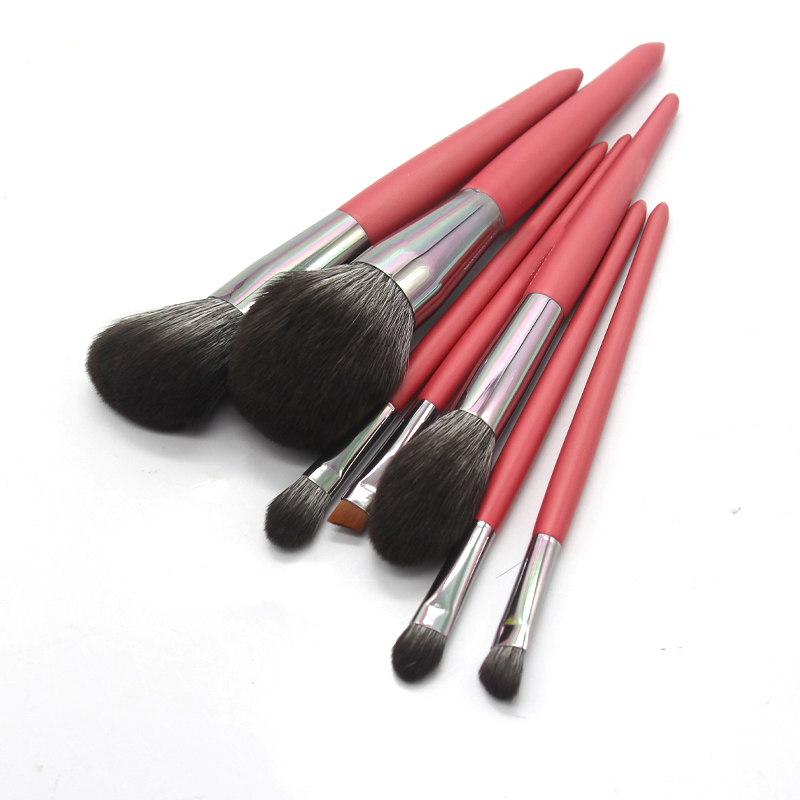 Conjunto de Pincéis de Maquiagem Vermelhos 12PC Acessórios Cosméticos Profissionais para Pó Facial, Blush, Corretivo, Contorno, Sombra de Olhos