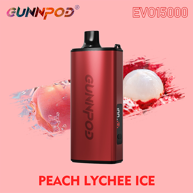 Melhor Modo de Vaping Switch 12K/15K Tela Inteligente Exibidora Vape Descartável Gunnpod Evo 15000 Puffs com Lanyard de E-Cigarro para Revendedores da UE, Reino Unido, Austrália e Nova Zelândia