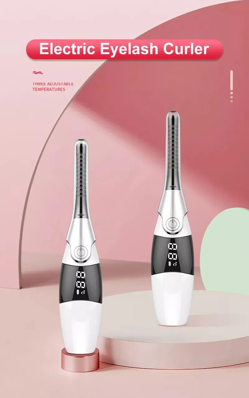 Modelador de Cílios Elétrico Aquecido Rosa Branco Preto Mini 1