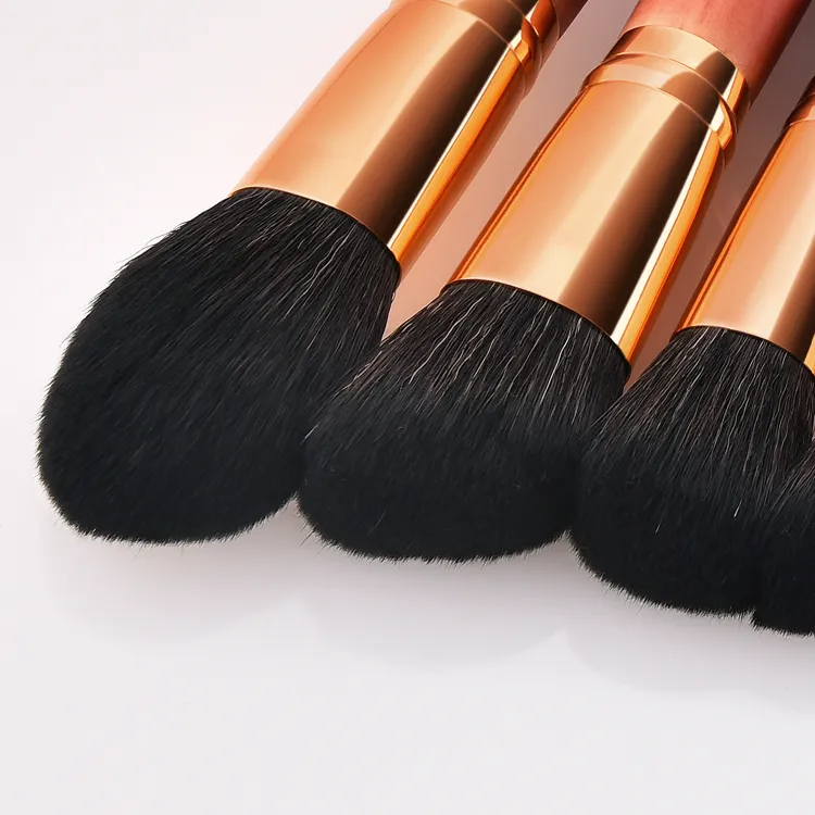 Conjunto de Pincéis de Maquiagem Profissional 14PCS para Pó, Base, Blush, Sombra, Delineador e Lábios