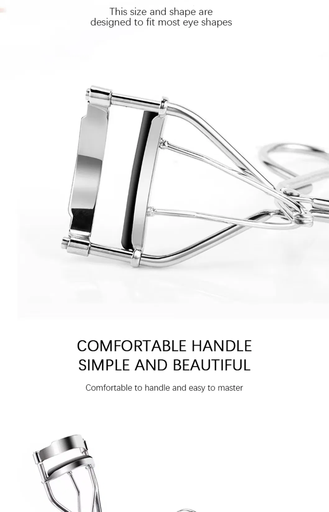 Ferramentas de Maquiagem Profissionais Aid Styling Curvador de Cílios Ultra Largo Parcial Portátil