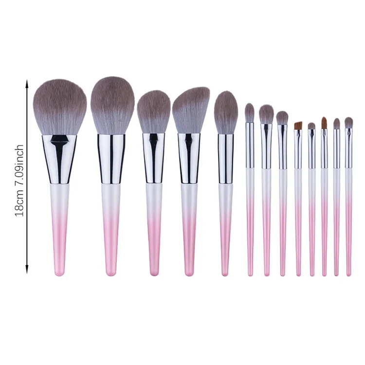 Conjunto de Pincéis de Maquiagem para Pó, Fundação, Blush e Contorno 2