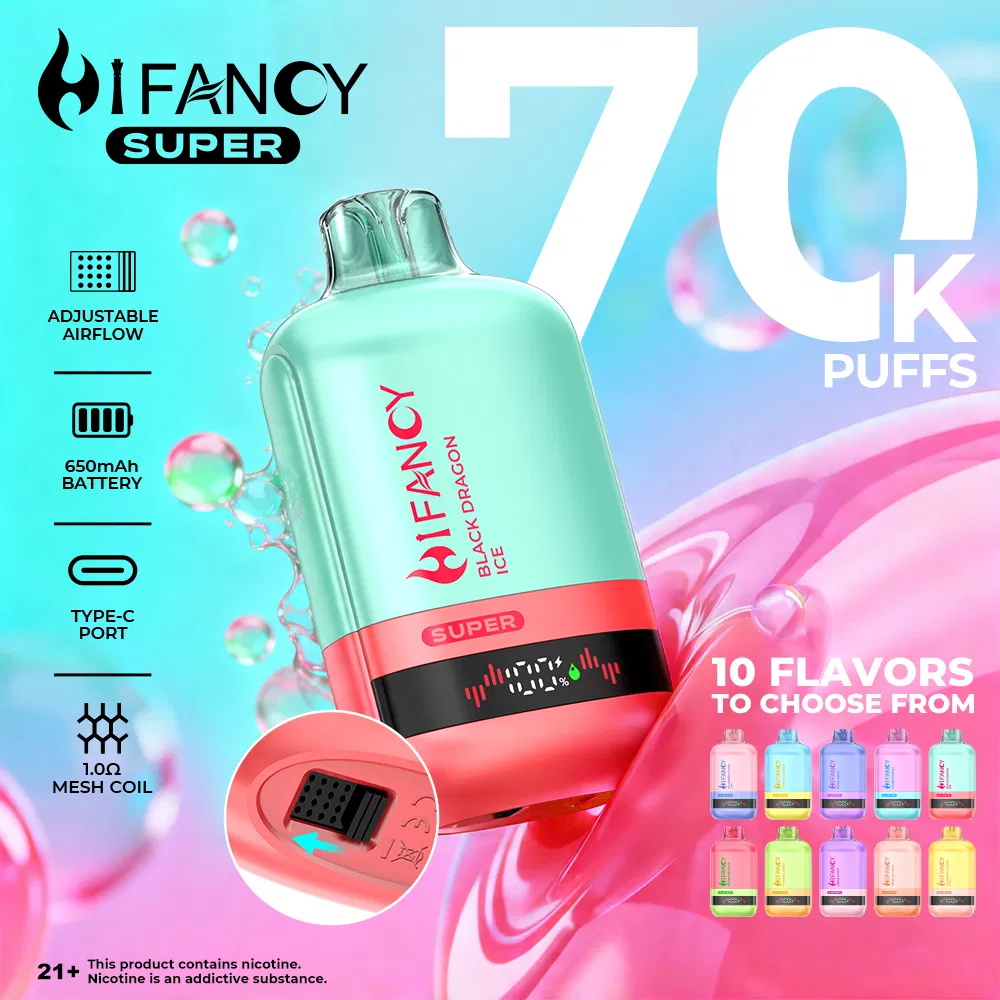 Vape descartável Premium Hifancy Super 70K Puff