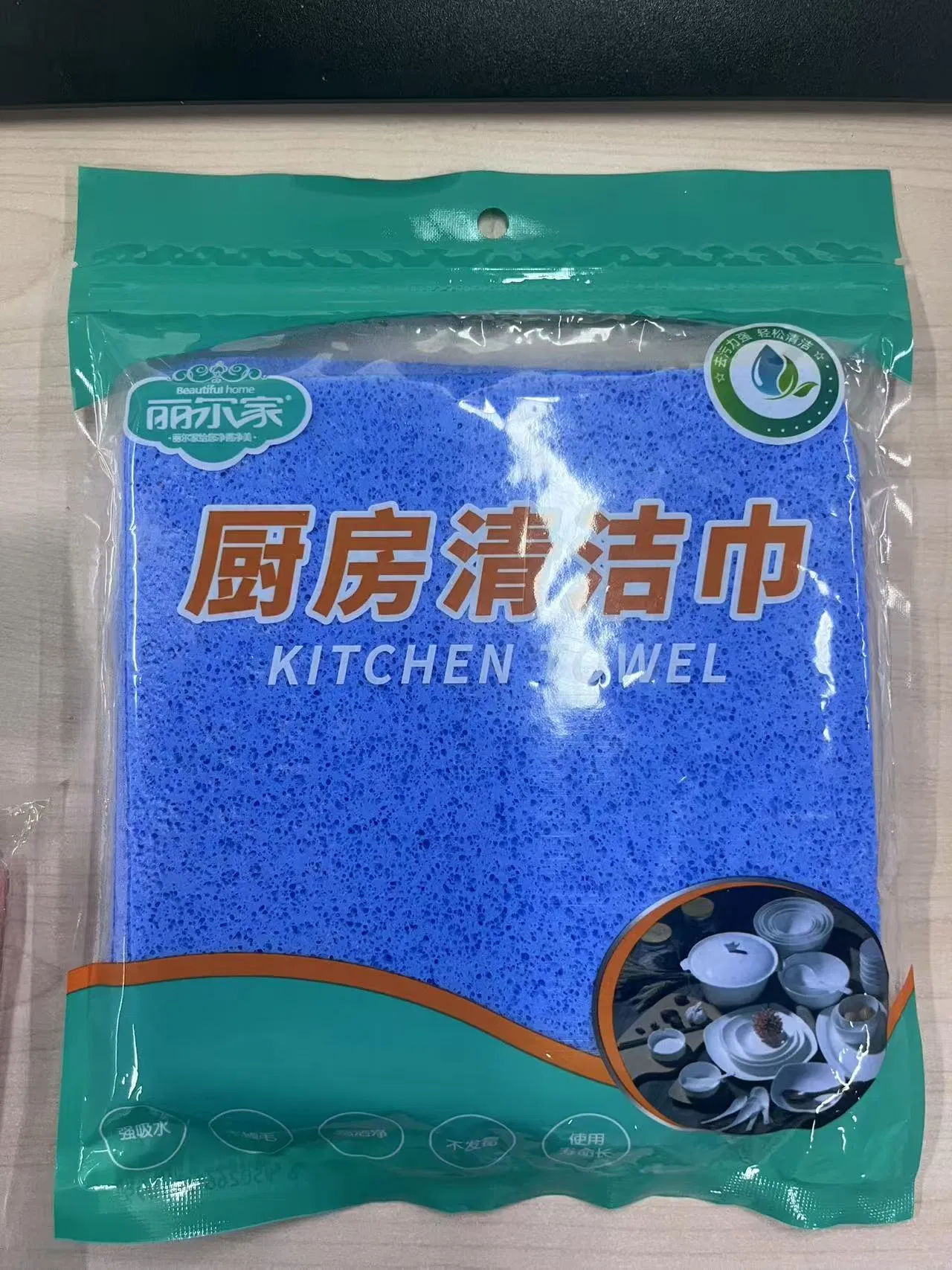 Pano de Esponja para Cozinha Sustentável para Necessidades de Limpeza Ecológica em Casa