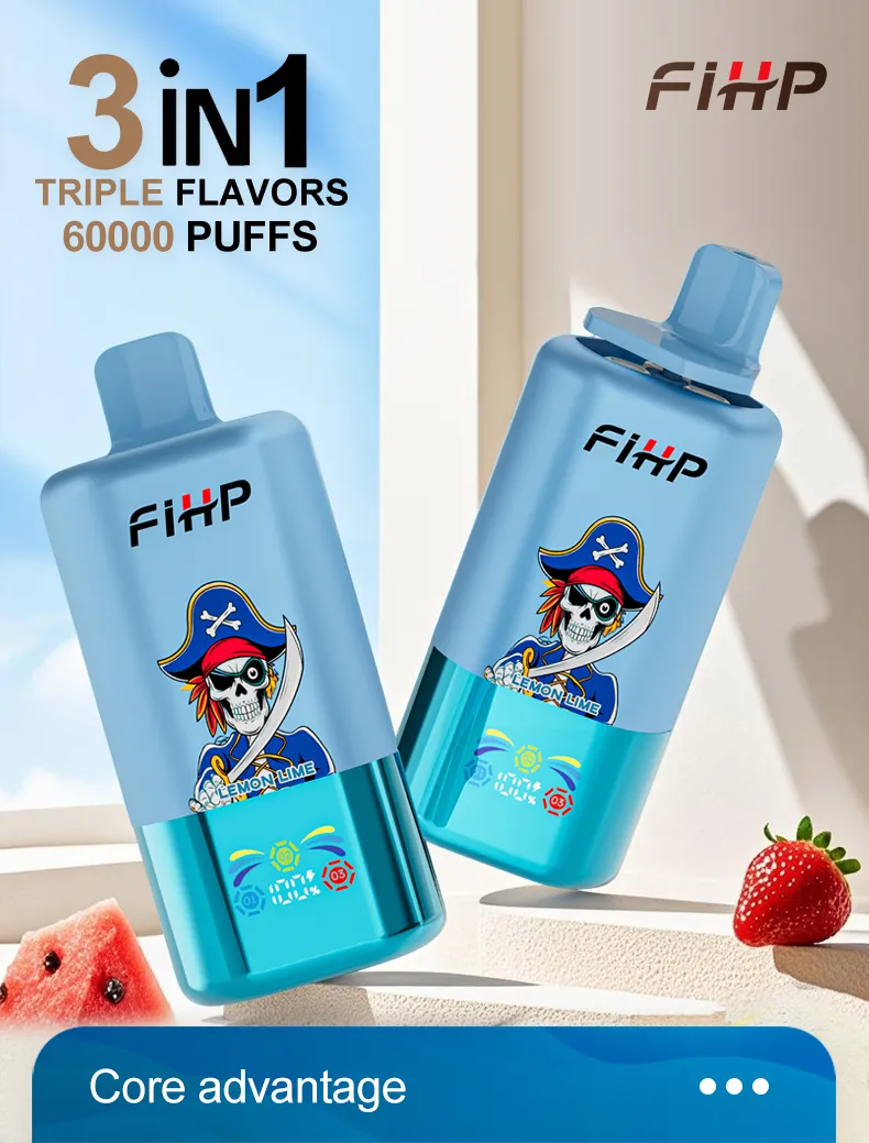 Fihp 60000 Puff Vape com Sabor Triplo para Atacadistas