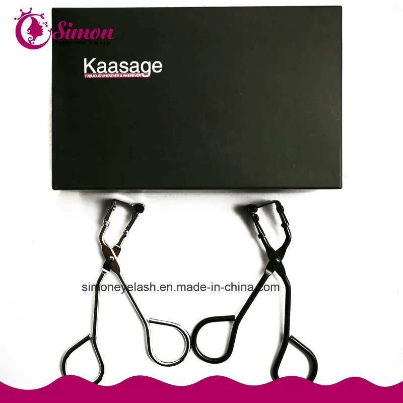 Curvador de Cílios Mini Falso em Aço Inoxidável Preto