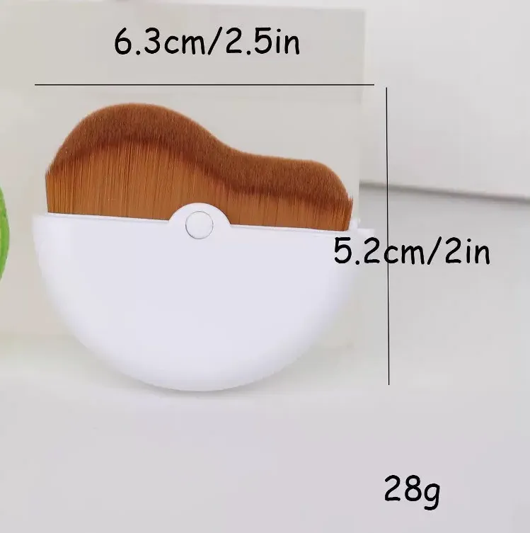 Novo Pincel Rotativo para Corretivo, Contorno Facial, Blush e Base