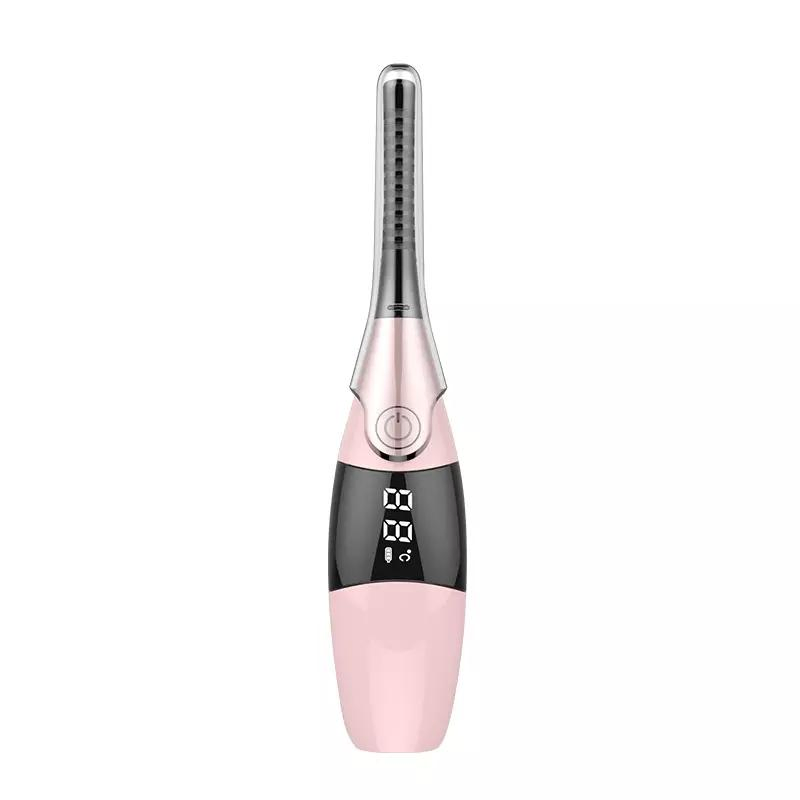 Estilos Mais Recentes Lifting de Cílios Operado Marca Privada Logotipo Personalizado Multicolorido Rosa Branco Preto Mini Curvador de Cílios Elétrico Aquecido