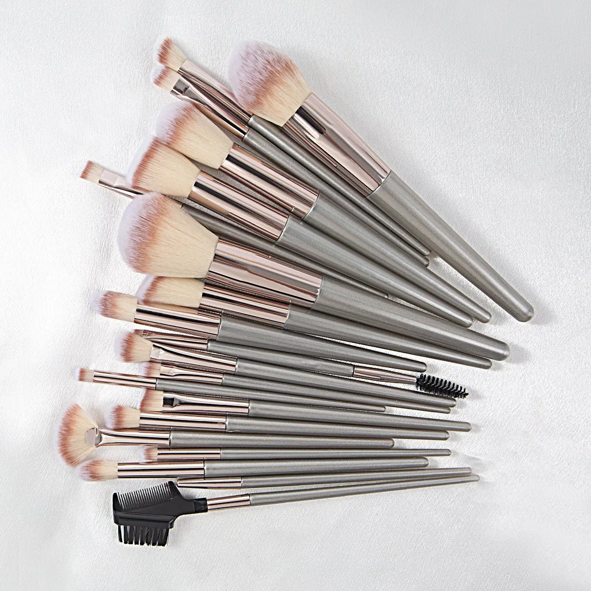 Conjunto de Pincéis de Maquiagem Beautichen 20PCS – Pincéis Sintéticos Profissionais para o Rosto e Olhos – Base, Pó, Contorno, Blush, Sombra, Sobrancelha