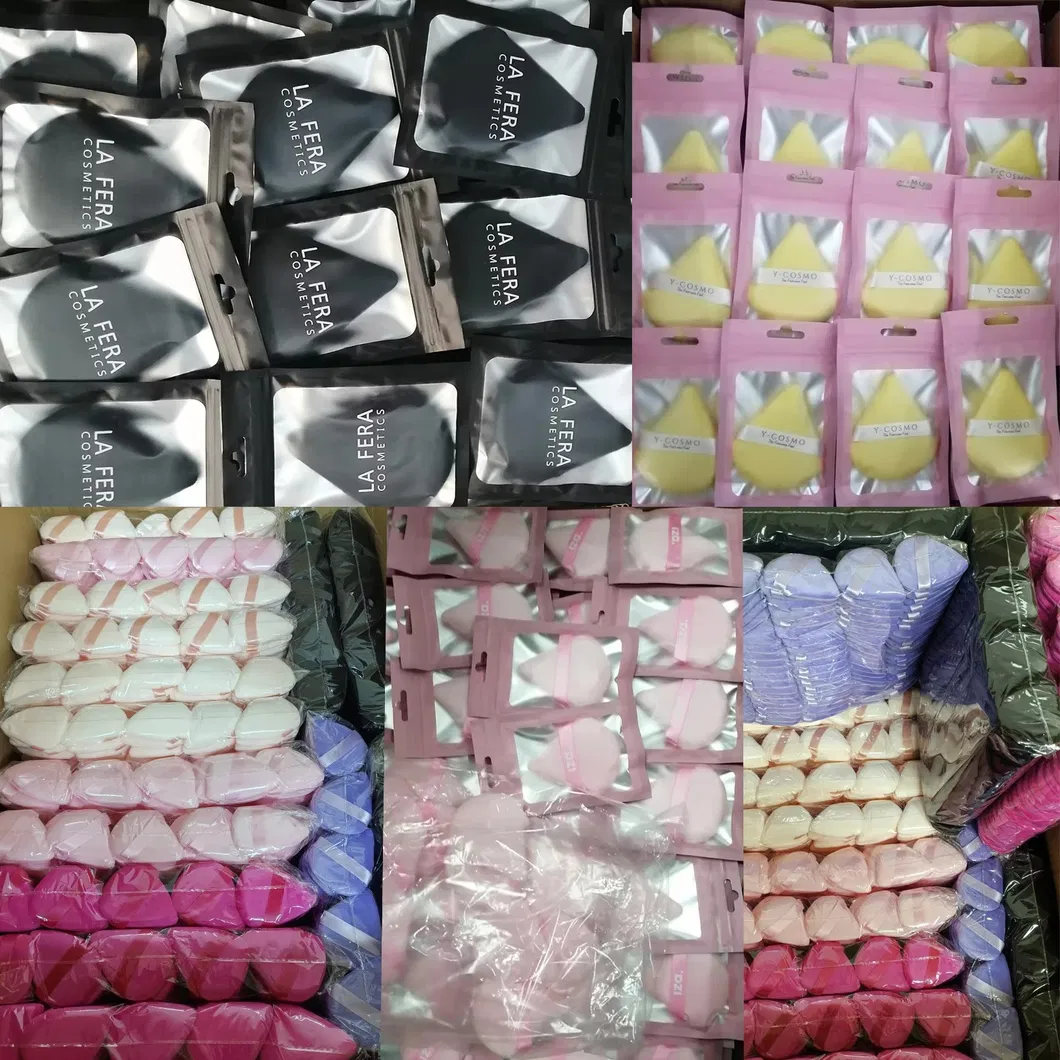 Esponja de Maquiagem Redonda Lavável Puff de Pó Macio de Veludo para o Rosto