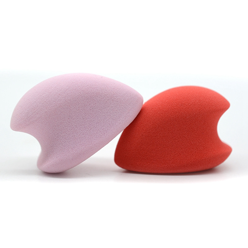 Presente de Natal de Dia dos Namorados Ferramentas de Beleza Esponja de Maquiagem em Forma de Coração Microfibra para Mulheres e Meninas