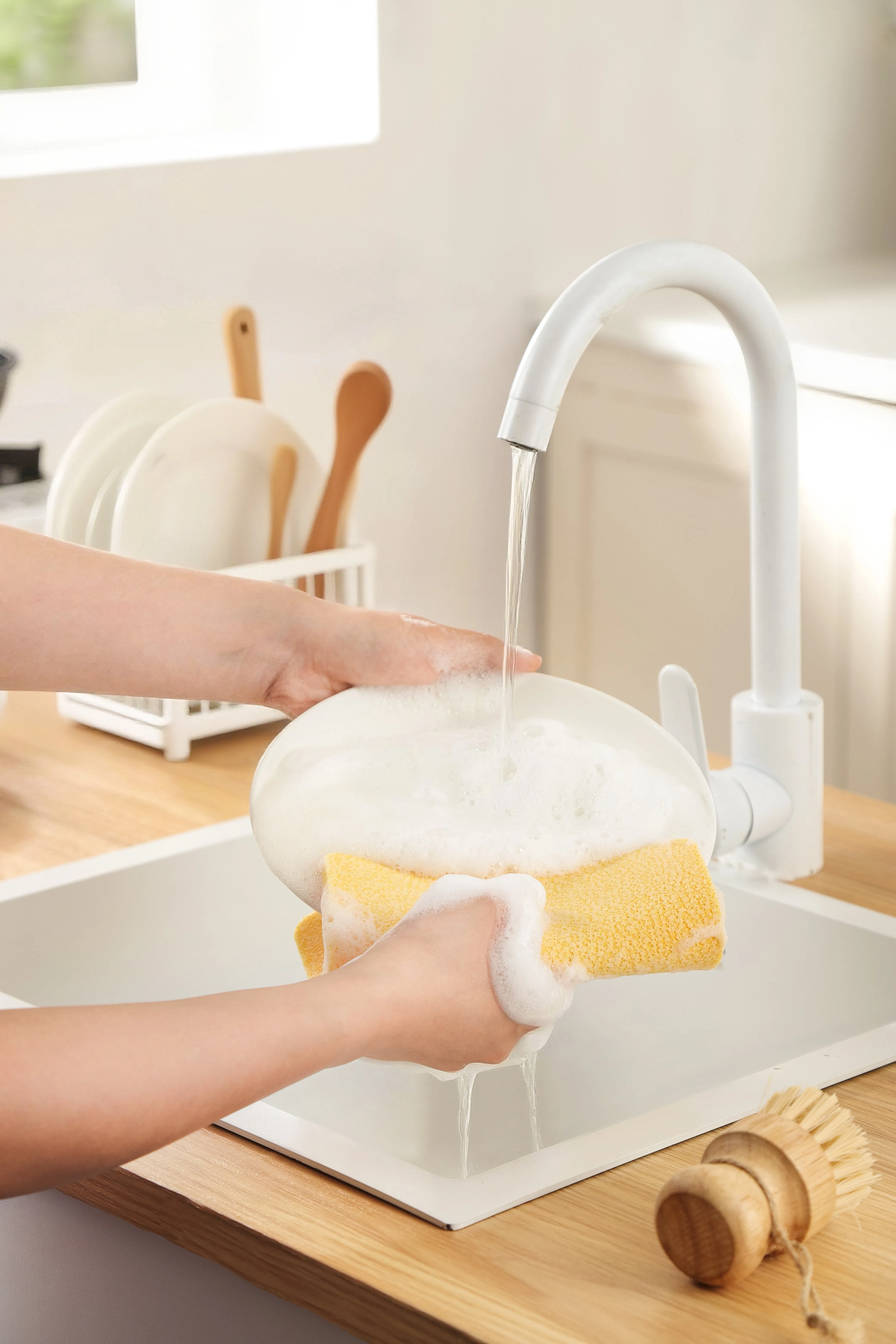 Pano de Esponja para Cozinha Sustentável para Necessidades de Limpeza Ecológica em Casa