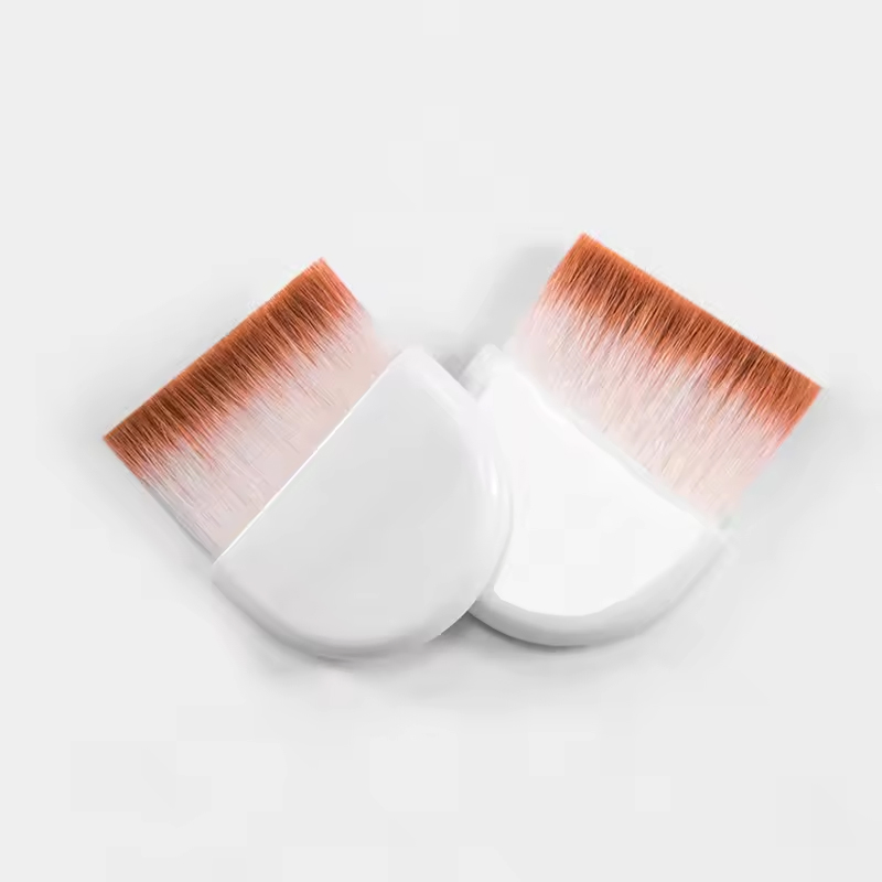 Pincel de Maquiagem Semi Arredondado Pincel de Blush em Pó Pincel de Contorno Pincel Mini para o Rosto