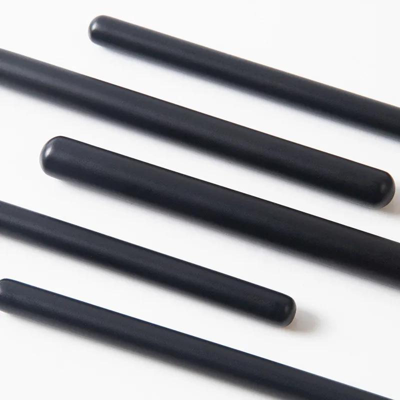 Pincéis de Maquiagem Profissionais de Sombra para os Olhos Personalizados com Logo em Preto e Branco de Marca Própria