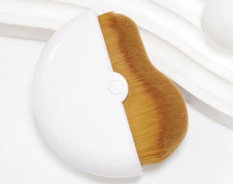 Novo Pincel Rotativo para Corretivo, Contorno Facial, Blush e Base