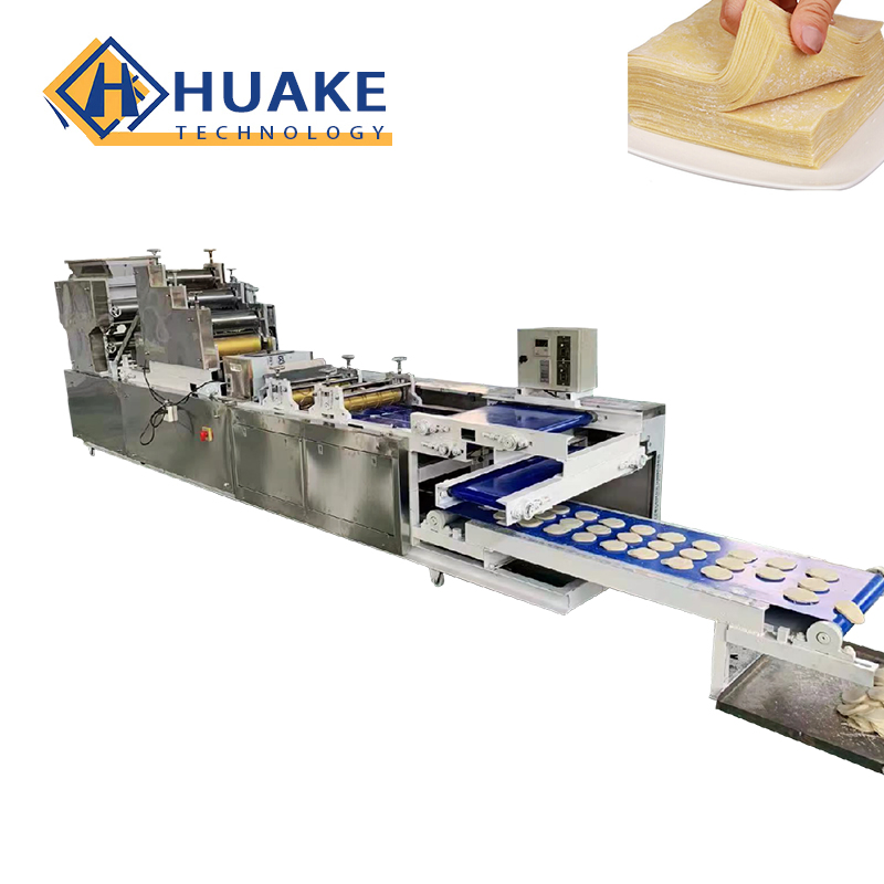 Linha de Produção de Máquina de Massa para Wrappers de Wonton e Dumplings Totalmente Automática