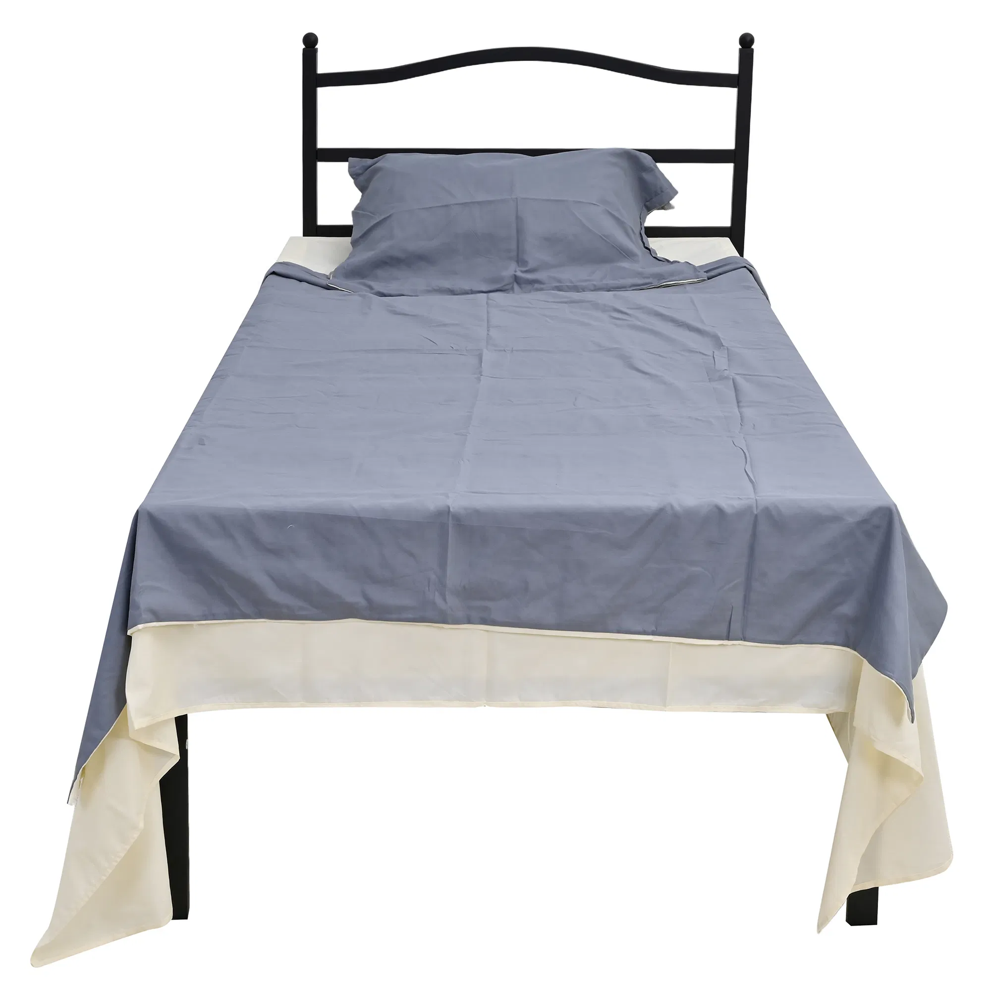 Estrutura de Cama de Metal Contemporânea para Montagem de Quarto Sem Esforço