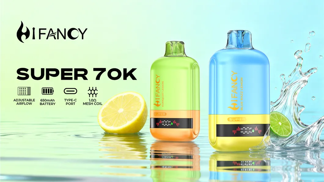 Vape descartável Premium Hifancy Super 70K Puff H 7000 Preço Puff Vape Pen por atacado para a UE com risco zero de alfândega Vaper Puff