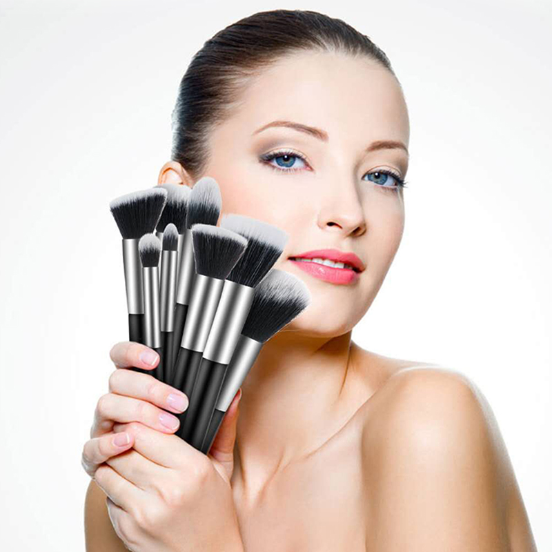 Conjunto de Pincéis de Maquiagem 13 Pincel de Maquiagem Profissional para Pó Facial, Blush, Corretivo, Contorno, Sombra de Olhos