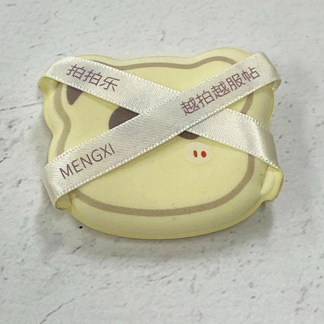 Puff de pó pequeno em forma de urso personalizado sem pó (para maquiagem)