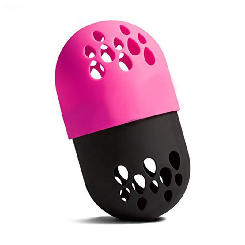 Suporte para secagem de esponja de beleza em pó de silicone macio