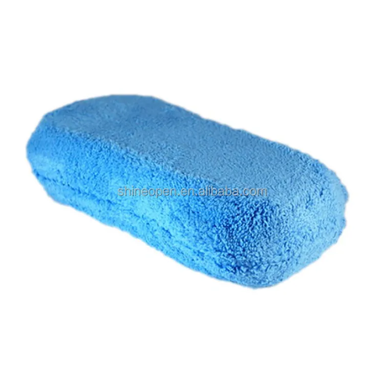Pano de Microfibra Azul para Aplicação de Cera e Polimento de Carros