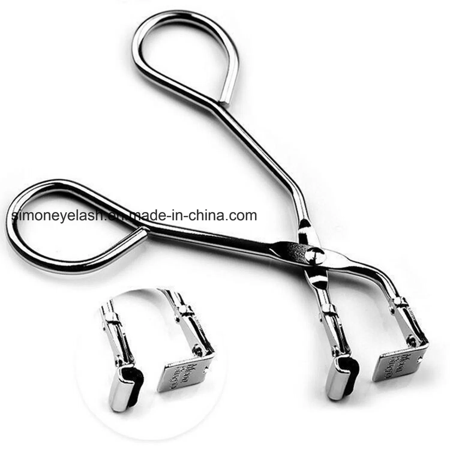 Curvador de Cílios Mini Parcial de Aço Inoxidável Profissional de Luxo
