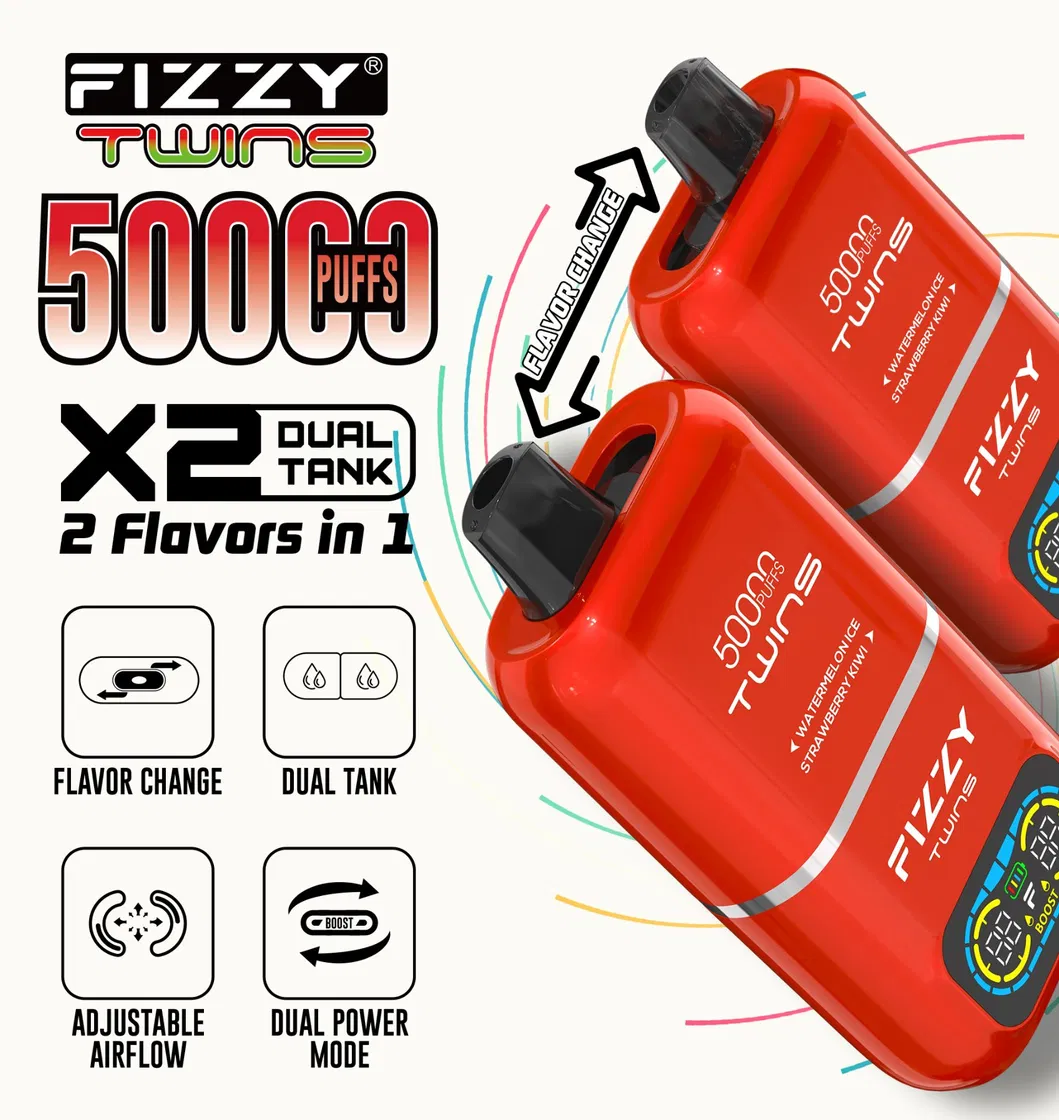 Vape Descartável Duplo Berlin Hot Fizzy 50000 60000 70000 Triplo 70000 70K Puffs com Ajustável 200 em 1 3 em 1 Sabores Estoque por Atacado para Envio Online