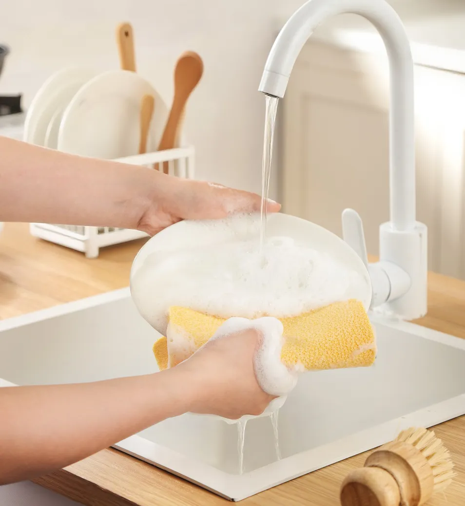 Pano de Esponja para Cozinha Sustentável para Necessidades de Limpeza Ecológica em Casa