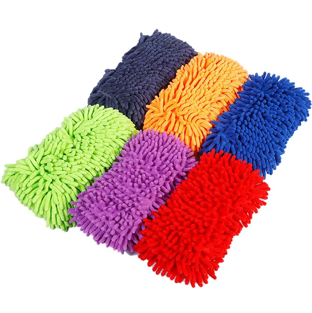 8 Esponjas de Lavagem para Carros, Caminhões, Barcos e Motocicletas em Microfibra Chenille Sem Arranhões
