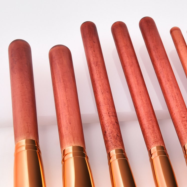 Conjunto de Pincéis de Maquiagem Profissional 14PCS para Pó, Base, Blush, Sombra, Delineador e Lábios