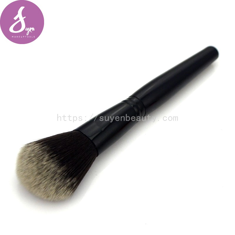 Pincel de Maquiagem em Pó de Cabelo Sintético Macio para Blush, Base e Corretivo