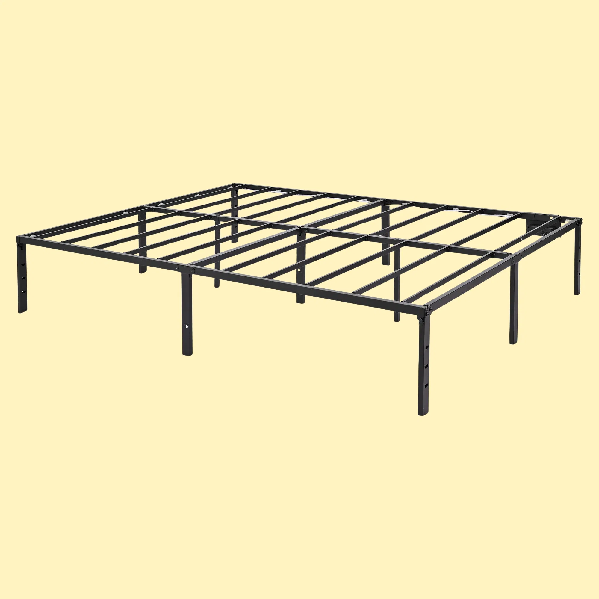 Conjunto de Móveis Moderno para Quarto com Estrutura de Cama de Painel Plano em Metal OEM