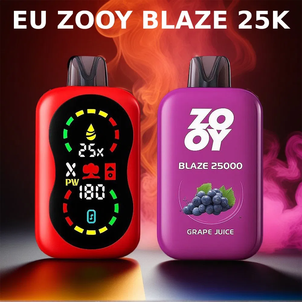 Caneta Vape Descartável Zooy Blaze 25000 Puffs para o Mercado de Vaping Recarregável