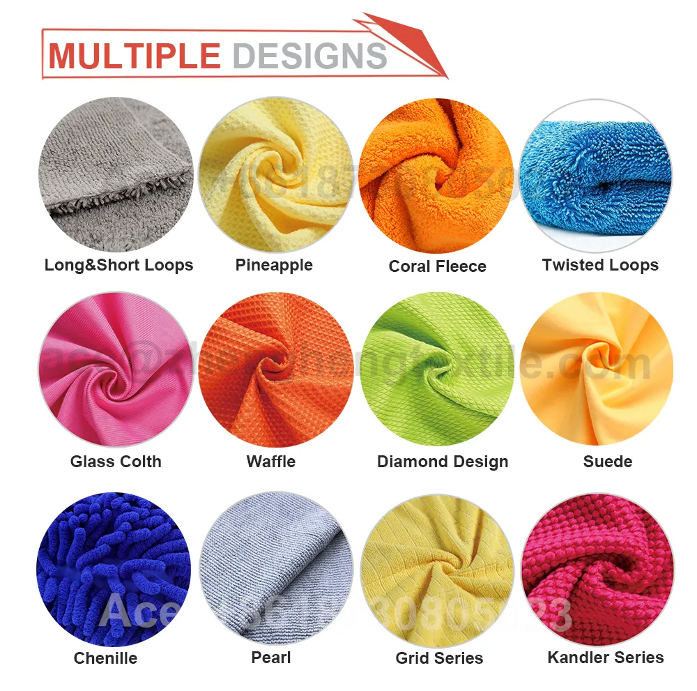Esponja de Limpeza de Carro Premium de Alta Qualidade, Colorida, de Microfibra Chenille