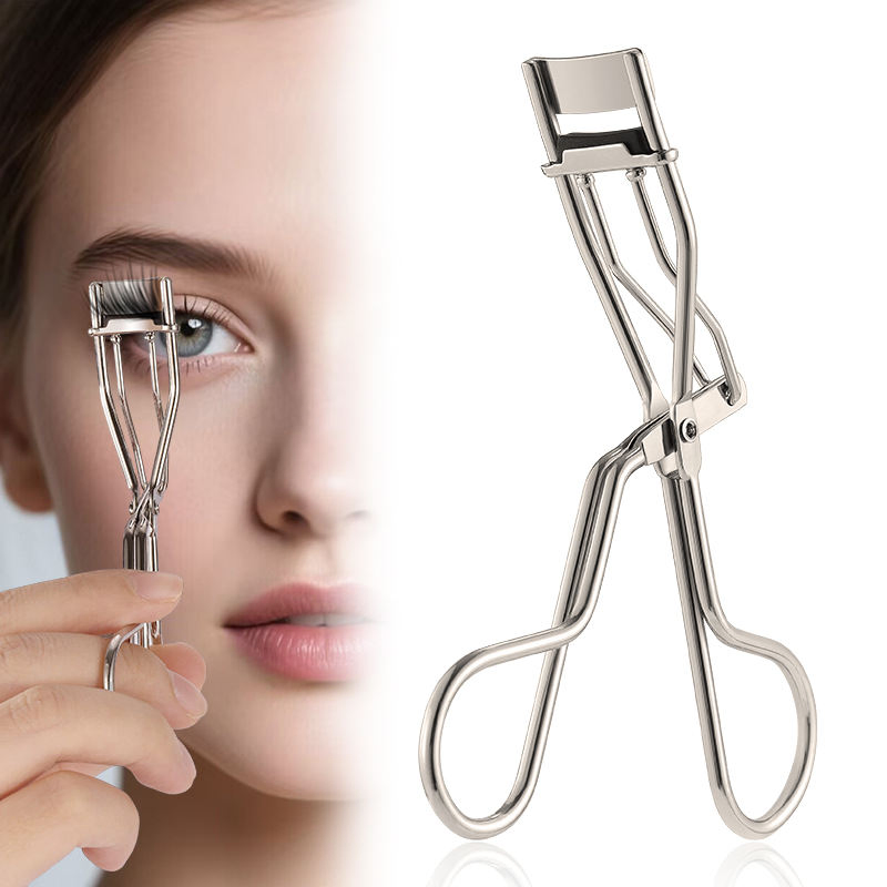 Fábrica Atacado Ferramenta de Maquiagem de Metal para Cílios de Beleza Curvador de Cílios Parcial em Aço Inoxidável