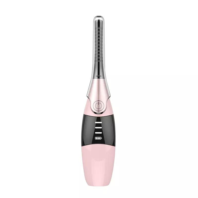 Estilos Mais Recentes Lifting de Cílios Operado Marca Privada Logotipo Personalizado Multicolorido Rosa Branco Preto Mini Curvador de Cílios Elétrico Aquecido